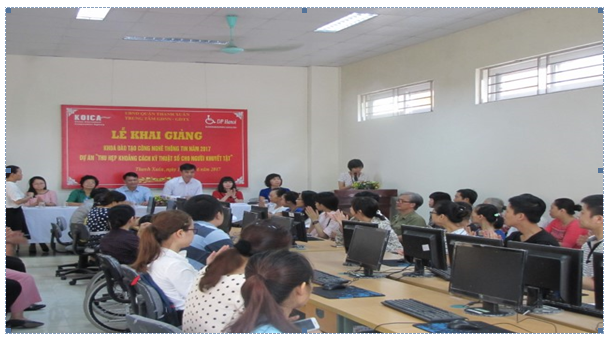 Lớp CNTT cho người khuyết tật